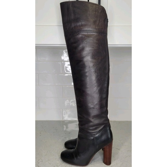 Marc by Marc Jacobs Brown Leather Heel over the knee boots EU size 36 - Picture 16 of 16
